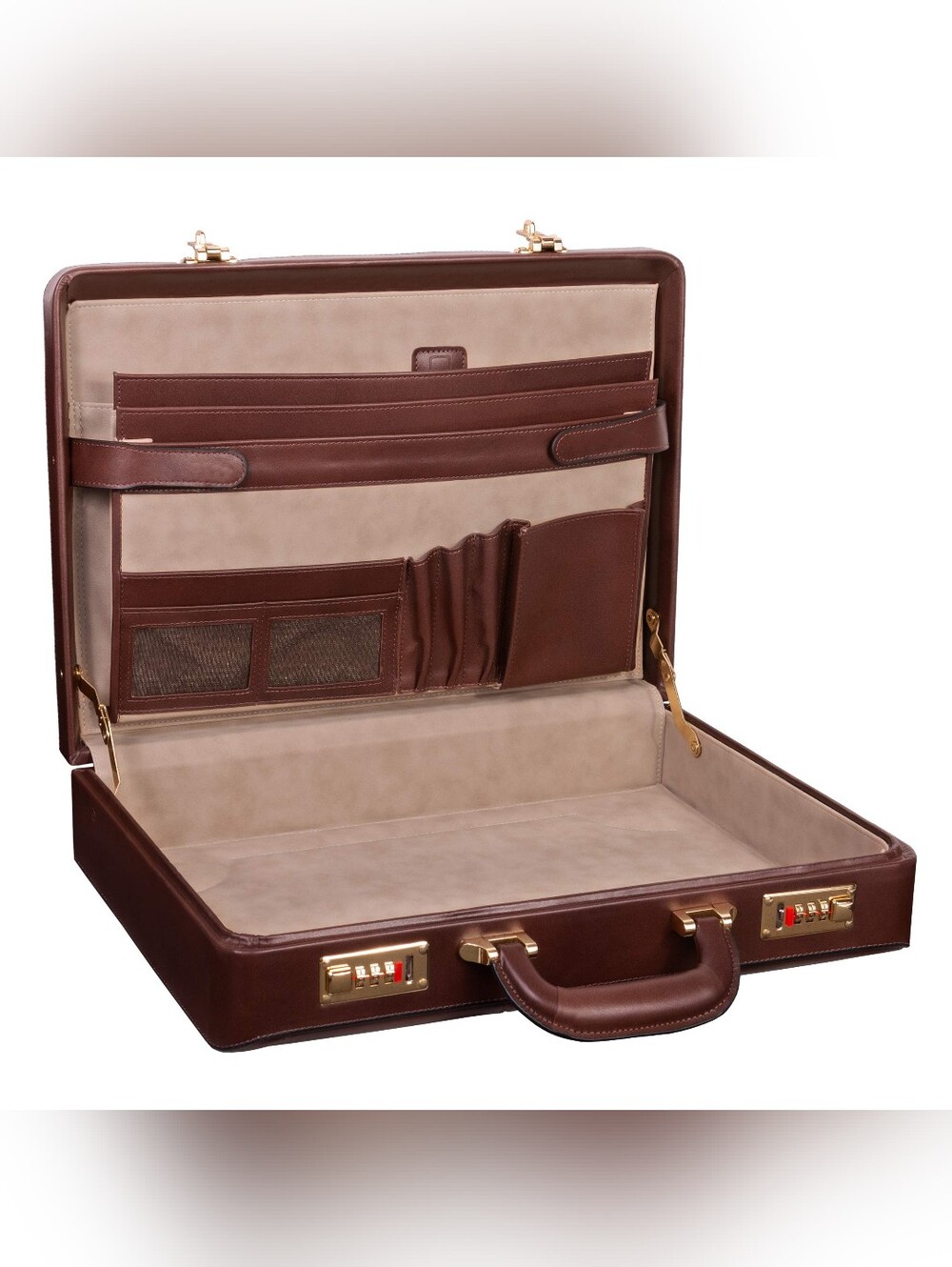 McKleinUSA 80434 Daley Leather Attache Case, Brown - Professional Briefcase
